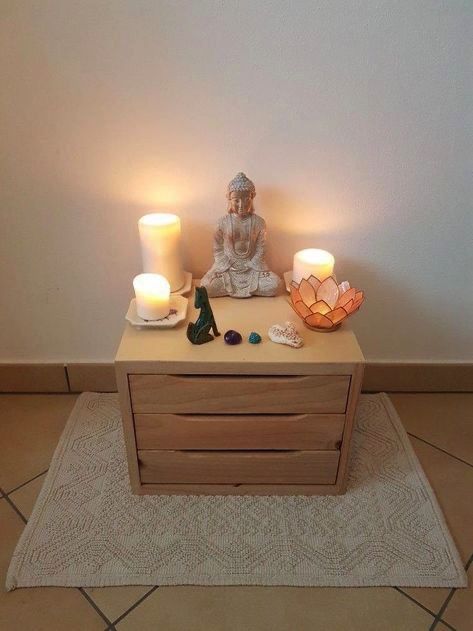 Meditation Room Design, Home Yoga Room, Yoga Meditation Room, Meditation Room Decor, Meditation Corner, Meditation Rooms, Zen Room, Meditation Altar, Zen Space