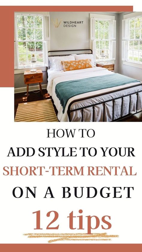 Looking to elevate your Airbnb style without overspending? This post shares 12 easy ways to add personality and charm to your short-term rental on a budget. From clever rental decorating tips to affordable budget-friendly decor ideas, you’ll learn how to upgrade your space without breaking the bank. Perfect for anyone looking to improve their vacation rentals decor or Airbnb decor on a budget, these ideas will keep your rental stylish and inviting! Rental Room Ideas Bedrooms, Rental Bedroom Decorating, Rent Friendly Decorating, Decorating A Rental Home, Airbnb Decor Ideas, Airbnb Decor Room Ideas, Rental House Decorating, Decorate Airbnb, Vacation Rentals Decor