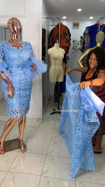 Xclusive Fashions on Instagram: "Because she ordered it in Blue 🥰🥰💙 2pcs set @beautifulstitches of course 📌 ——————- KINDLY SUBSCRIBE TO OUR YouTube channel (Damilola Sodiya) or link in bio @beautifulstitches of course 📌 . . . Kindly visit our WEBSITE (link in bio) www.xclusivebeautifulstitches.com BACK UP PAGE @xclusivebeautifulstitches —————————- For Enquiries, Send a Dm or WhatsApp +2347033181314 ————————— Visit Our Store 41, tinubu road directly opposite ebenfem filling station ita Eko A Madam Blouse Lace For Wrapper, Trendy Modest Dresses, Lace Asoebi Styles, Asoebi Lace Styles, Ankara Dress Designs, African Lace Styles, Modest Dresses Fashion, 2piece Outfits, African Skirts