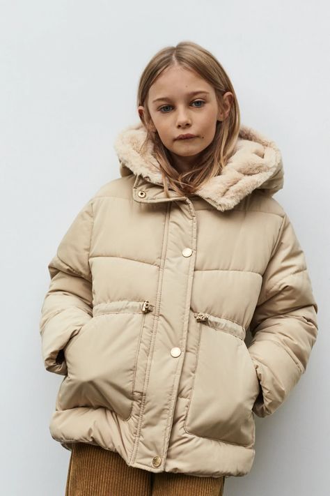 Girls' Outerwear | ZARA Spain Street Jacket, Herringbone Coat, Trendy Outerwear, Faux Shearling Coat, Faux Leather Biker Jacket, Girls Outerwear, Zara Girl, Kids Outerwear, Zara Kids