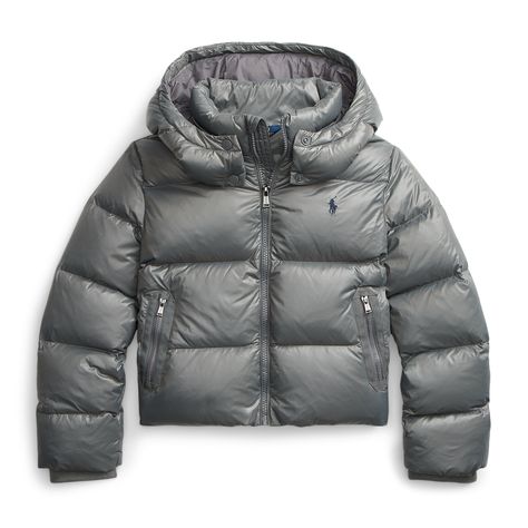 Polo Ralph Lauren Channel Outerwear Girl's Jacket - Grey  Polo Ralph Lauren. Skandinavian Fashion, Grey Puffer, Country Attire, Mode Zara, Ralph Lauren Jacket, Types Of Jackets, Stockholm Fashion, Ralph Lauren Outfits, Mode Inspo