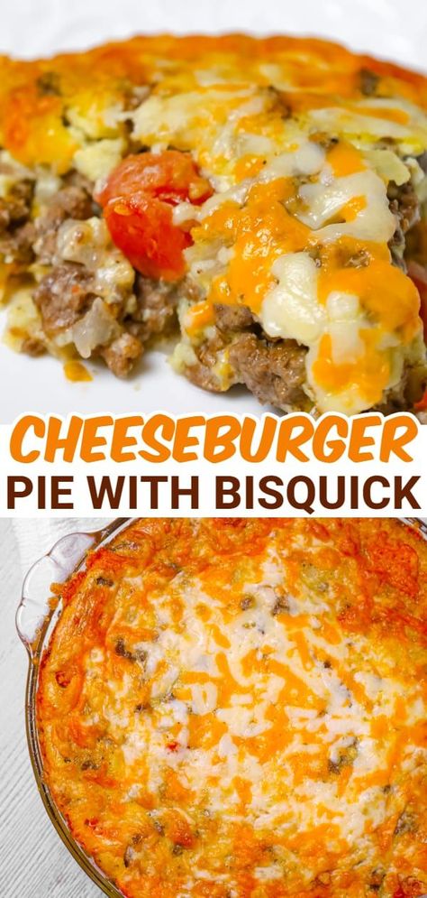 Impossible Hamburger Pie, Easy Cheeseburger Pie Bisquick, Impossible Hamburger Pie Bisquick, Bisquick Beef Pot Pie, Impossible Bisquick Pies, Not So Impossible Cheeseburger Pie, Impossible Cheeseburger Pie No Bisquick, Hamburger Bisquick Casserole, Bisquick Cheeseburger Pie Recipes