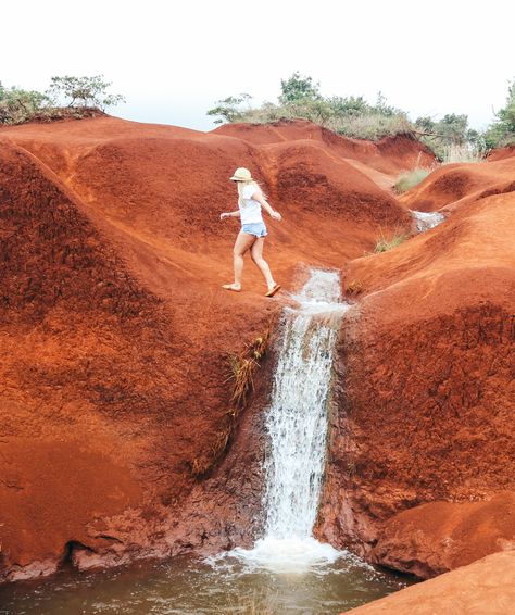 Waimea Canyon, Kauai, Hawaii Adventures, SaltWaterVibes, Red Dirt Waterfall, Kauai Waterfalls, Hawaii Waimea Canyon Kauai, Spiritual Photoshoot, Kauai Waterfalls, Tunnels Beach, Hawaii Adventures, Waimea Canyon, Red Water, Red Dirt, Kauai Hawaii