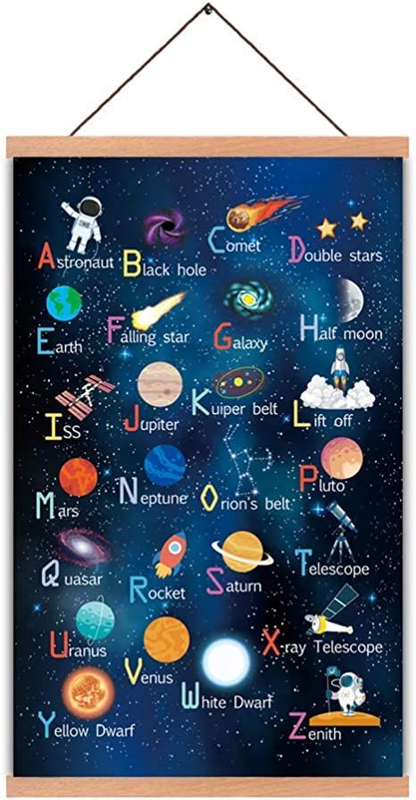 Outer Space Room, Abstract Universe, Magnetic Poster Hanger, Outer Space Nursery, Outer Space Art, Space Classroom, Space Themed Bedroom, Space Themed Room, Children Room Boy