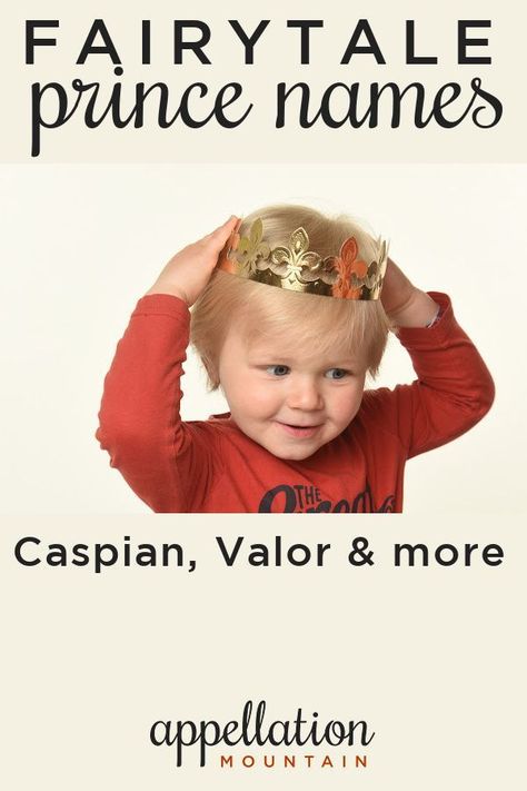 Perfect names for a fairy tale prince, but these romantic, bold picks are perfect for real boys, too. #boynames #babynames #namingbaby #appellationmountain Prince Names, Names For Boys, Prince Caspian, Name Games, A Fairy Tale, Baby Boy Names, Boy Names, Cool Names, For Real