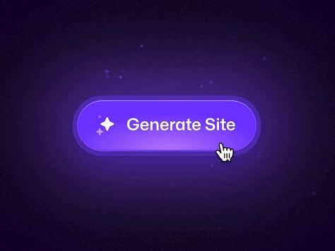 ✨ Generate Site by Edoardo Mercati for Framer on Dribbble Button Ui Design, Ui Buttons, 3d Display, Ui Animation, Motion Graphics Inspiration, Web Ui Design, 3d Video, Motion Graphics Design, Logo Symbol