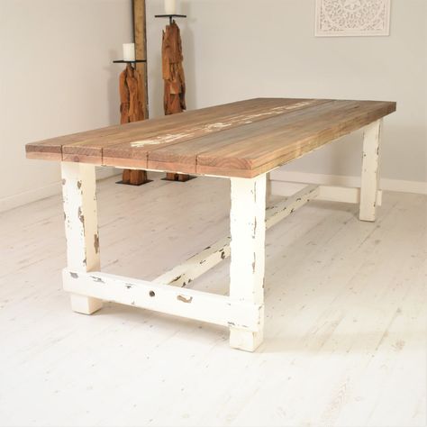 Farmhouse Style Dining Table, Reclaimed Dining Table, Farmhouse Dining Set, Cottage Interior Design, Style Dining Table, Farmhouse Style Table, Table And Bench Set, Dining Set With Bench, Wicker Dining Chairs