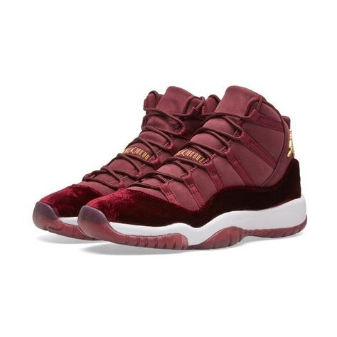 0 Jordan 11 Red, Burgundy Jordans, Velvet Jordans, Jordan Outfits For Girls, Jordans Outfits, Womens Air Jordan, Jordan Retro 11, Jordans Girls, Jordan Model