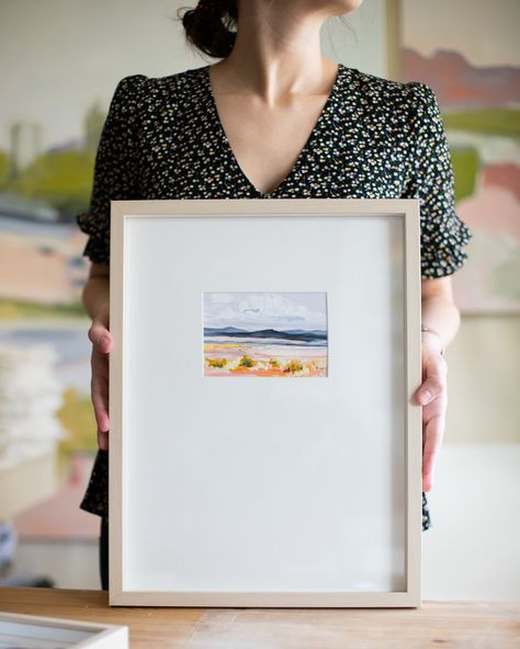 Framing Inspiration, Tiny Landscape, Art Framing, Gallery Ideas, Tiny Art, Brooklyn Heights, Oversized Art, Aesthetic Minimalist, Tiny Prints