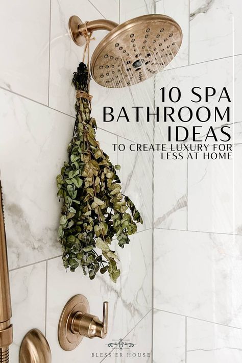 Aesthetic Bathroom Soap Dispenser, Spa Bathroom Ideas, Spa Bathroom Decor, Spa Inspired Bathroom, Cozy Bathroom, Zen Bathroom, Bathtub Decor, Natural Bathroom, Spa Bathroom