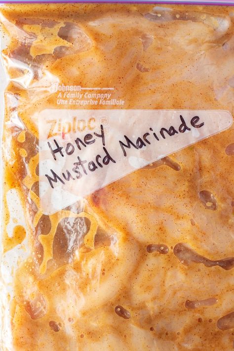 5 Minute Honey Mustard Marinade for Chicken & Pork Honey Marinade For Chicken, Honey Mustard Chicken Marinade, Mustard Marinade For Chicken, Garlic Chicken Marinade, Easy Honey Mustard, Mustard Marinade, Honey Mustard Marinade, Homemade Marinade, Pork Tenderloin Marinade