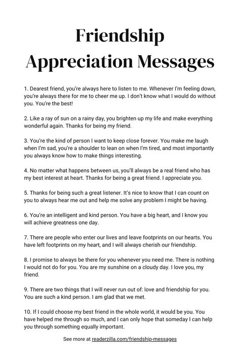 Friendship Appreciation Messages Printable Appriciation Letters Short, Tagalog Message For Best Friend, 365 Notes In A Jar Messages For Best Friend, Appreciation Notes For Friends, Friendship Appreciation Message, Friendship Letters Ideas, Friendship Paragraphs, Long Paragraphs For Best Friend, Sweet Things To Say To Your Best Friend