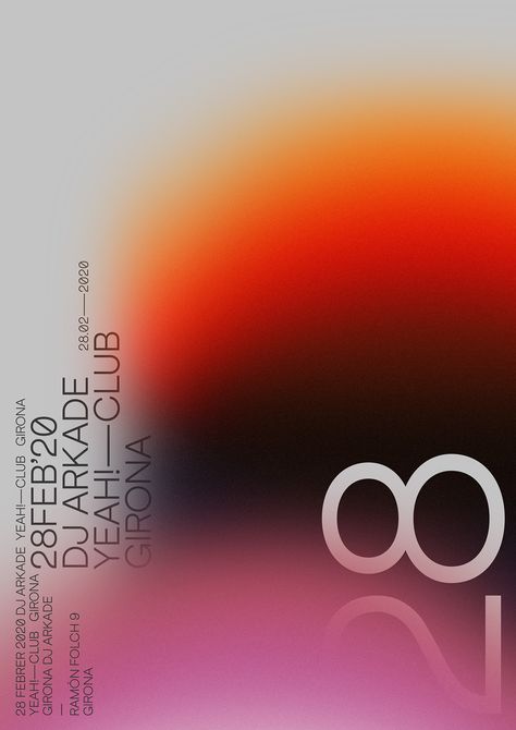 Poster projects collection on Behance Period Poster Design, Modern Design Aesthetic, Sleek Graphic Design, Bold Minimalism Graphic Design, Gradient Design Graphics, 2024 Graphic Design, Circle Poster Design, Heatmap Design, Noise Gradient