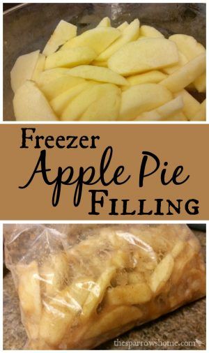 Freezing Apple Pie, Freezer Apple Pie, Freezer Apple Pie Filling, Can Apple Pie Filling, Canning Apple Pie Filling, Apple Pie Filling Recipes, Freezing Fruit, Freezing Apples, Pie Filling Recipes