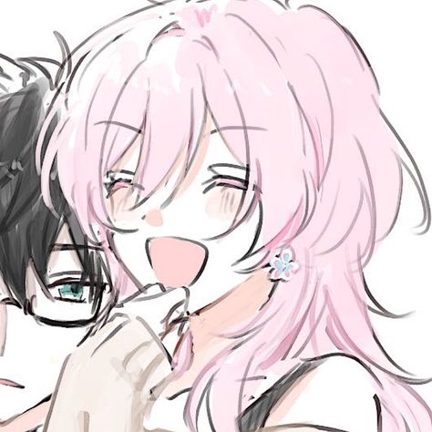 @/f_risu658 twitter Matching Icons Discord, Ahri Wallpaper, Match Profile, Duos Icons, Best Anime Couples, 캐릭터 드로잉, Friend Anime, Picture Icon, Couples Icons