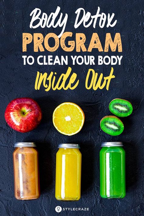 Smoothie Detox Cleanse, Body Detox Cleanse, Full Body Detox, Natural Detox Drinks, Detox Drinks Recipes, Detox Program, Best Detox, Cleanse Your Body, Healthy Detox