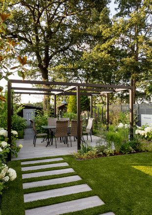 Back Garden Design, Have Inspiration, Outdoor Gardens Design, Contemporary Garden, Backyard Garden Design, City Garden, Outdoor Dining Area, Small Garden Design, Garden Cottage