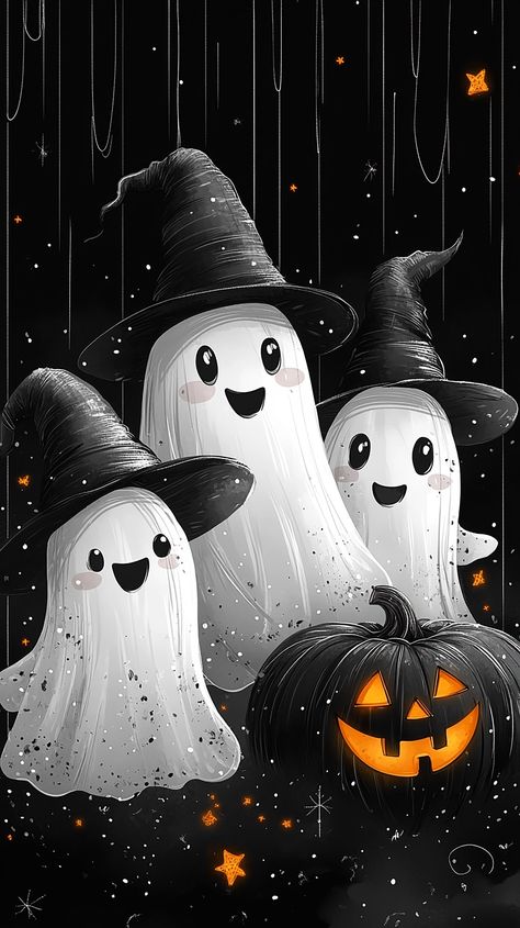 Halloween Wallpaper Cartoon, Cartoon Town, Halloween Scenes, Happy Halloween Pictures, Sky Zone, Photo Halloween, Halloween Wallpaper Backgrounds, Halloween Wallpaper Cute, Ghost Art