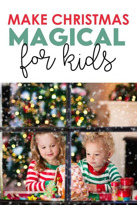 Christmas Magic Decor, Kids Christmas Tablescape, Magical Christmas Morning Ideas, Magical Christmas Morning For Kids, Christmas Morning Magic For Kids, Christmas Magic For Toddlers, Creating Christmas Magic, Christmas Morning Surprise Decorations, Things To Do With Kids At Christmas