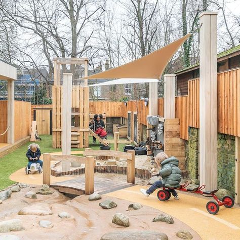 Kids Race Track, Dog Park Design, Natural Outdoor Playground, Backyard Kids, Play Garden, Kids Outdoor Play, Children Park, Wood Architecture, Children's Garden