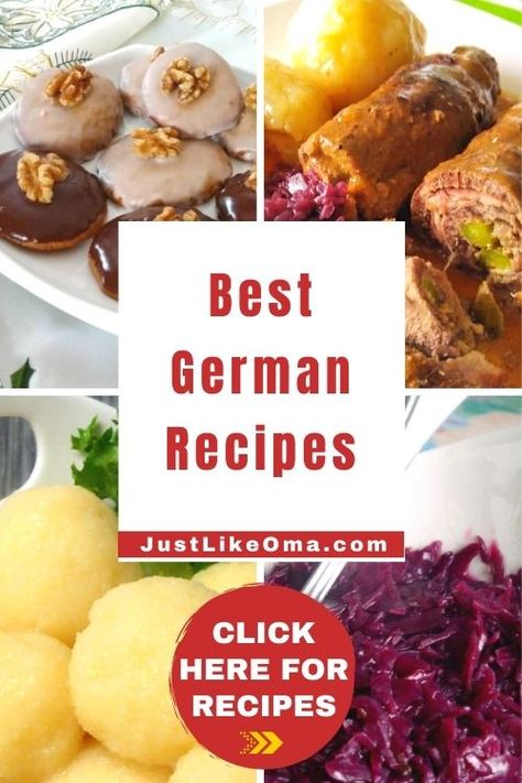 German Recipes Dinner, Traditional German Recipes, German Food Recipes, Bienenstich Recipe, German Meat, Best German Food, Easy German Recipes, Traditional German Food, German Food Authentic