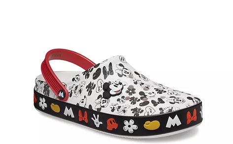 Mickey Mouse Crocs Are A Fashion Staple! - Fashion - Vegan Clogs, Black Mickey Mouse, Mickey Mouse Print, Fairytale Fashion, Mouse Print, Rack Room Shoes, Shoe Show, Love To Shop, Perfect Woman