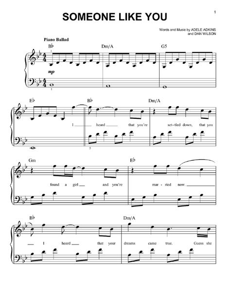 Adele Piano Sheet Music for Learning | Educative Printable Adele Piano Sheet Music, Music Sheets Printable, Someone Like You Piano, Adele Piano, Popular Piano Sheet Music, Piano Sheet Music Letters, Piano Music Easy, Music Violin, Piano Notes Songs