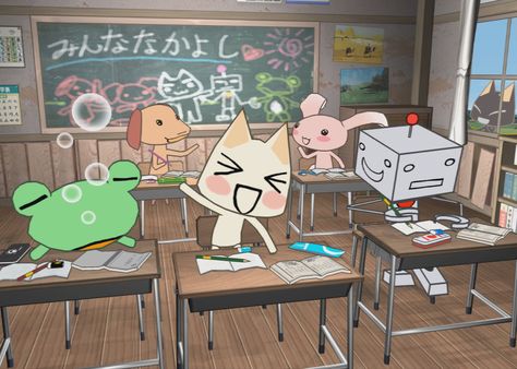 App Icon Design, School Wallpaper, Toro Inoue, Blue Photo, Cat Icon, Silly Cats, Laptop Wallpaper, Cool Stuff, Wallpaper Pc