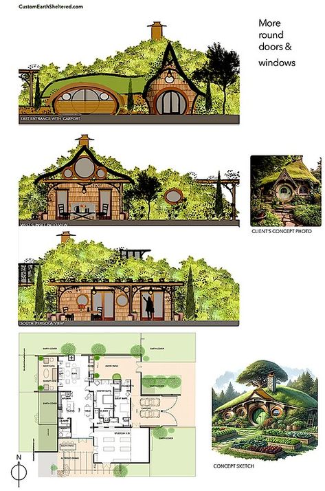 Architecture, Engineering & Permitting Services in all 50 states: Earth-sheltered architecture, underground house, sustainable architecture, green roofs, Fire Resistant, Wine Caves, buildunderground Earth Architecture Design, Earth House Plans, Earth Bermed House, Earth House Interior, Diy Underground House, Earthship Floor Plans, Under Ground Floor House Design, Hobbit House Floor Plans, Underground Green House