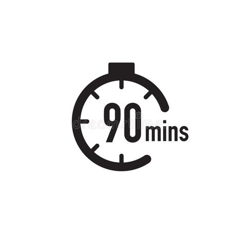 90 minutes timer, stopwatch or countdown icon. Time measure. Chronometr icon. St #Sponsored , #ad, #Advertisement, #timer, #countdown, #Chronometr, #stopwatch Timer Illustration, Timer Icon, Automotive Logo Design, Gfx Design, Time Icon, Clock Icon, Flat Logo, Goals Inspiration, Automotive Logo