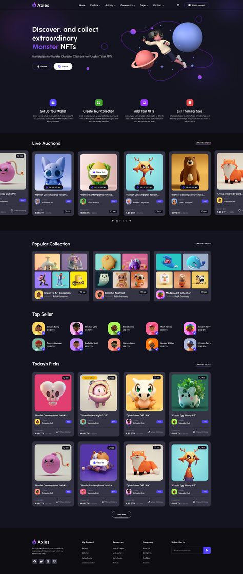 Ui Website, Ui Design Dashboard, Card Ui, Figma Template, Ui Design Website, Wordpress Developer, Nft Marketplace, App Design Inspiration, Web Design Trends