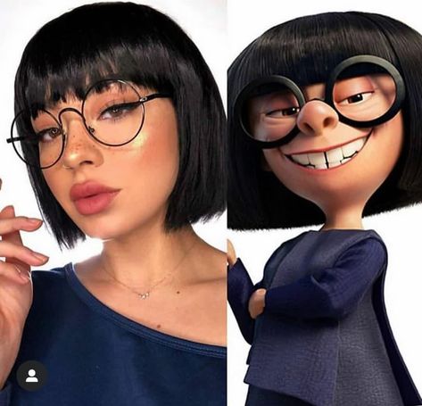 Halloween Costumes Short Hair, Bob Straight, Edna Mode, Best Makeup Brushes, Make Up Videos, Human Hair Lace Wigs, Daily Makeup, Cosplay Makeup, Straight Human Hair