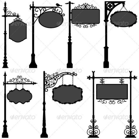 Signage Shop Sign Route Pole Direction Plate - Man-made objects Objects Wrought Iron Sign, Signage Signs, Shop Signage, Sign Image, Shop Sign, Farm Signs, Web Banner Design, Signage Design, Vector Artwork