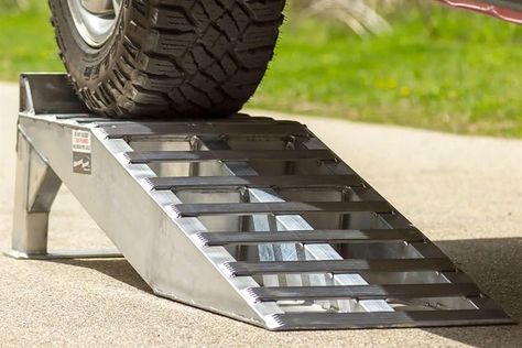 Best Car Ramps for 2022 Metal Car Ramps, Auto Ramps, Diy Car Ramps, Hydraulic Car Ramps, Modern Wood Doors, Truck Ramps, Iron Furniture Design, Trailer Ramps, Car Repair Diy