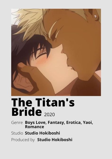 The Titans Bride, Titan Bride, The Titan's Bride Manga, Movie Character Posters, Anime Minimalist Poster, Poster Information, Anime Kingdom, Best Romance Anime, Good Anime Series