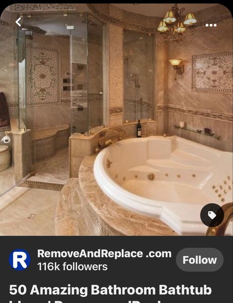 Jacuzzi Tub Bathroom, Bathroom Decor Modern Luxury, Jacuzzi Bathroom, Bathtub Remodel, Bathroom Photos, Jacuzzi Tub, Modern Bathroom Decor, Large Bathrooms, Dream Bathrooms