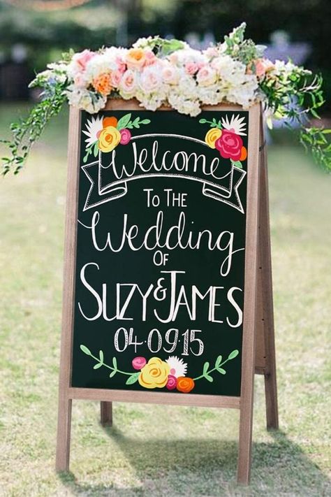 Chalkboard Stand, Chalkboard Easel, Sidewalk Sign, Wedding Chalkboard Signs, Graduation Party Themes, Magnetic Chalkboard, Rustic Wedding Signs, Framed Chalkboard, Chalkboard Wedding