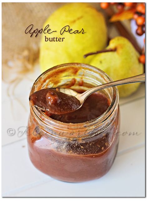 Apple- Pear Butter Cherry Freezer Jam, Fig Butter, Pear Butter, Apple Butter Recipe, Pear Jam, Freezer Jam, Fig Recipes, Pear Recipes, Jam And Jelly