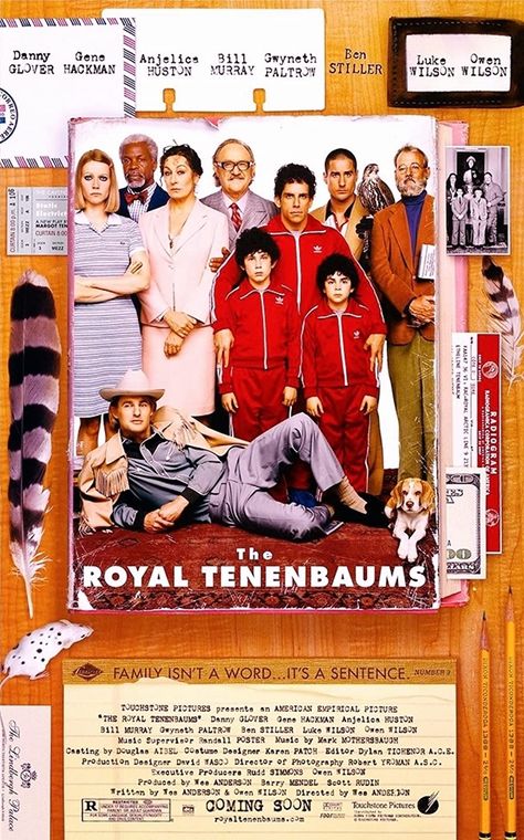 Directed By Wes Anderson, Wes Anderson Poster, Drama Films, Gene Hackman, Royal Tenenbaums, Film Recommendations, Danny Glover, Wes Anderson Movies, Wes Anderson Films