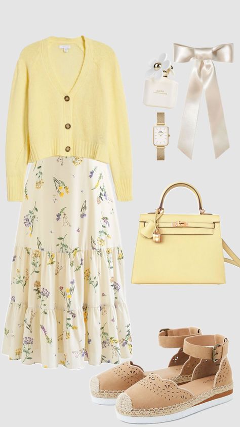 Modesty Outfits, Modest Summer, Cute Modest Outfits, Modest Summer Outfits, Yellow Outfit, Modest Fashion Outfits, Mode Inspo, Really Cute Outfits, Casual Style Outfits