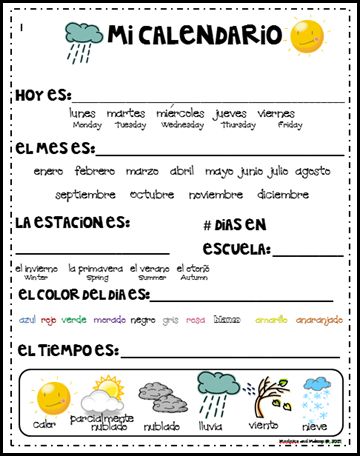 Circle Time Printables, Spanish Calendar, Spanish Homeschool, Spanish Learning Activities, Preschool Spanish, Spanish Classroom Activities, Homeschool Spanish, Spanish Basics, Spanish Lessons For Kids