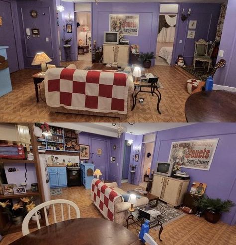 Monica Geller apt-inspired airbnb in Brazil Monica Geller House, Monica Geller Bedroom, Monica Geller Apartment Aesthetic, Monica Geller Apartment, Friends Apartment Decor, Friends Bedroom, Themed Airbnb, Friends Apartment, Monica Geller