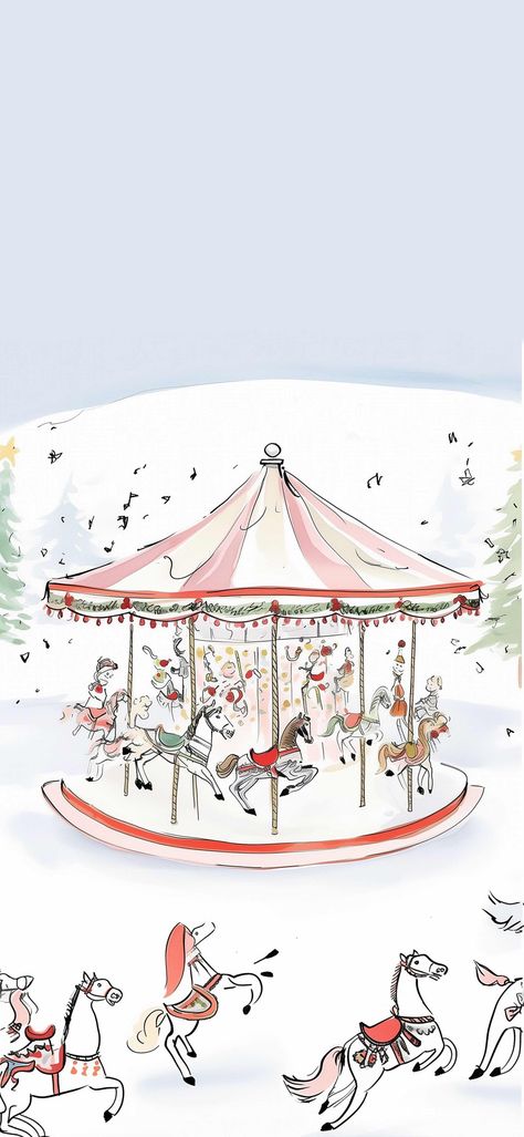 1/2 Lockscreen Carousel Wallpaper, Christmas Carousel, Christmas Lockscreen, Christmas Decorations Diy Crafts, Ayat Quran, Aesthetic Pastel, Locked Wallpaper, Aesthetic Pastel Wallpaper, Pastel Wallpaper