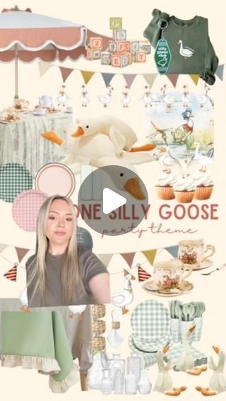 The VB Picnic Co.✨PARTY INSPO🪩 on Instagram: "ONE SILLY GOOSE 🪿🪿🪿 you pick the party theme, we make the inspo board 🪿💫🤍 this theme is perfect for a first birthday 👏🏼  #onesillygoose #onesillygooseparty #firstbirthday #firstbirthdaypartytheme #partythemeideas #partytheme #partythemeinspo #firstbirthdaypartythemeidea #partyinspo #partyhosting #hostinghacks #hostingideas #birthdaypartythemes #1stbirthday" Duckling Theme Birthday, Duck Duck Goose Party, Goose Party Theme, Goose Birthday Theme, First Birthday Themes Unique, Babies 1st Birthday, Goose Themed 1st Birthday, Goose First Birthday, One Silly Goose Birthday Party Girl