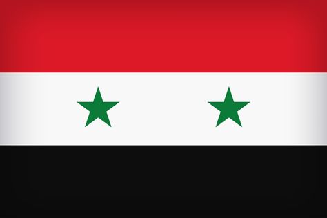 Syria Large Flag Flag Of Syria, Syria Country, Syrian Flag, Asian Flags, Iraq Map, Syria Map, Syria Flag, Owl Clip Art, Happy Birthday Png