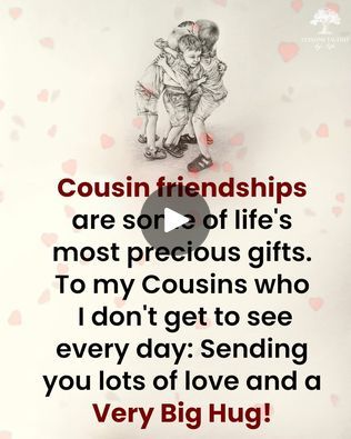 14K views · 205 reactions | Cousin friendships | Cousin friendships | By Lessons Taught By Life | Facebook Praying For You Cousin, Cousins Friendship, Cousins Are Your First Best Friends, God Made Us Cousins Because He Knew, Favorite Cousin, Cousin Friendship>>>, Lessons Taught By Life, Big Hugs, Quotes