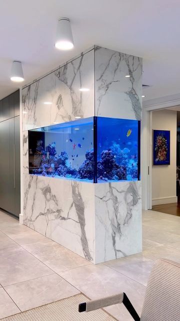 Home Aquarium Ideas, تصميم داخلي فاخر, Aquarium Ideas, تصميم للمنزل العصري, Home Aquarium, Luxury House Interior Design, التصميم الخارجي للمنزل, Aquarium Design, Dream House Rooms