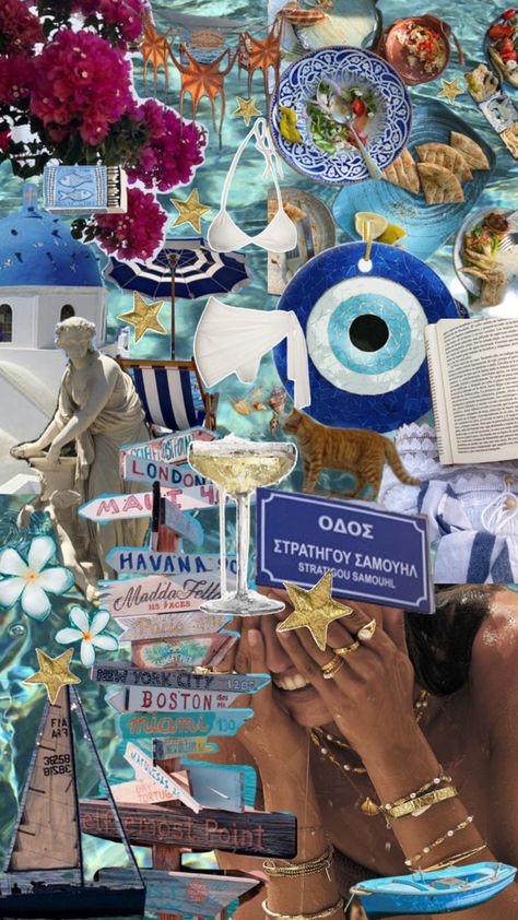 Greece, lifestyle New York City, Collage, Paris, Greece, Greece Collage, Greece Moodboard, New Paris, York City, New York