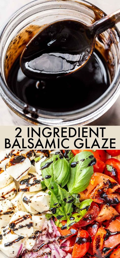 Balsamic Glaze Recipe, Balsamic Reduction Recipe, Mediterranean Snacks, Balsamic Glaze Recipes, Balsamic Vinaigrette Recipe, Balsamic Recipe, Scrub Corpo, Salad Dressing Recipes Homemade, Balsamic Reduction