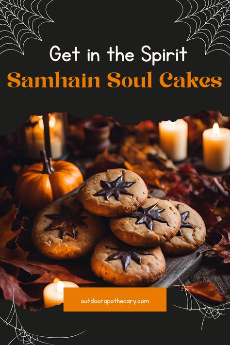 Looking for a traditional treat for Samhain, Halloween, or All Saints’ Day? Try this delicious soul cakes recipe! Perfect for celebrating the season, these little cakes will fill your home with warmth and joy. Learn how to bake them at home! #Samhain #HalloweenRecipes #AllSaintsDay #SoulCakes Witch Recipes Baking, Soul Cakes Recipe, Celtic New Year, Soul Cakes, Samhain Recipes, Samhain Traditions, Soul Cake, Pagan Traditions, Celtic Traditions